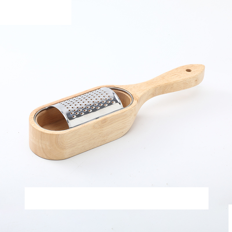 Tagliaverdure in acciaio inox con manico in legno, affettatrice per patate e ravanelli, affettatrice per formaggio, tagliaverdure, grattugia da cucina_voghion.com