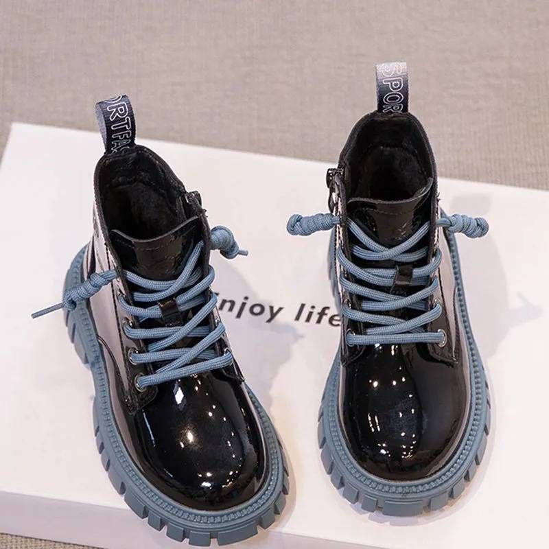Martin Boots 2025 New Style Children's Boots - Fleece Warm Ankle Boots For Kids_voghion.com
