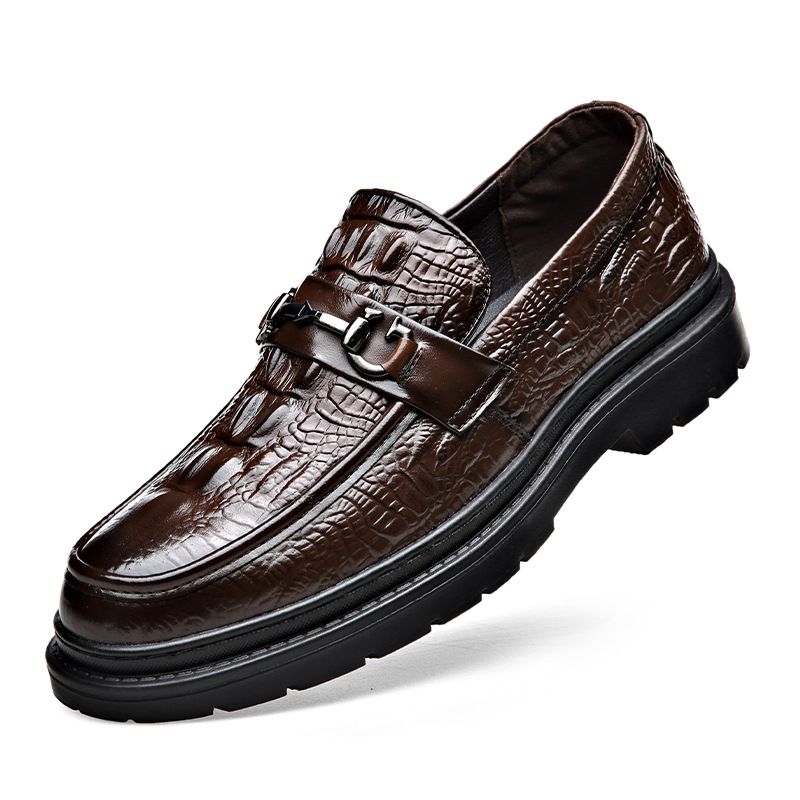 LQ2569 Cow Leather Men's Shoes,Choose Size And Tell Seller_voghion.com