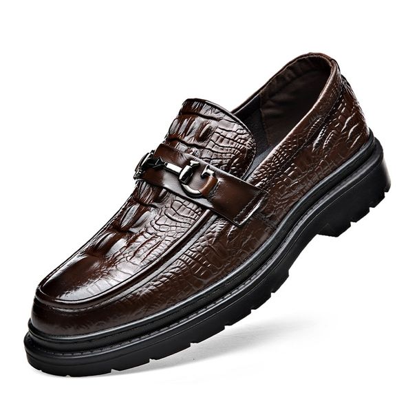 LQ2569 Cow Leather Men's Shoes,Choose Size And Tell Seller_voghion.com