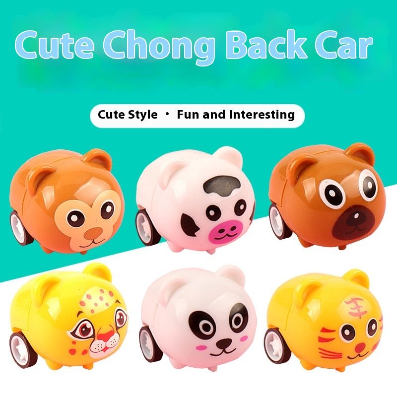 Desene animate putere animală drăguț distractiv animal de companie viteză mașină cadou puzzle jucărie pentru copii_voghion.com