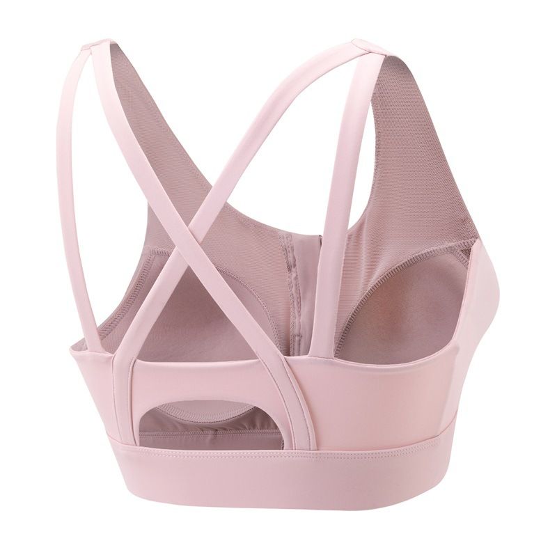 【 3-piece set 】High strength shock-absorbing gathering bra, women's one-piece fixed cup, thin design, beautiful back, front zipper,_voghion.com