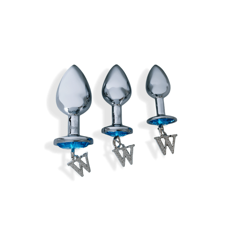 Opis – 3 Piece Luxury Gem Butt Plug &amp; Anal Training Kit_voghion.com