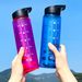 Kunststoff-Wasserbecher, einfach, mit Strohhalm, großer Wasserkocher, tragbarer Fitnessbecher_voghion.com