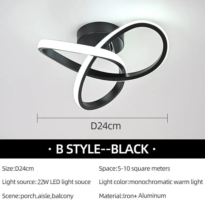 Moderna LED stropna svjetla za prolaz Nodic kućna rasvjeta LED površinska montaža za spavaću sobu, dnevni boravak, hodnik, balkonska svjetla_voghion.com