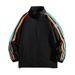 Giacca da gioventù primavera e autunno 2023 nuova giacca a vento da uomo con colletto rialzato e clip colorata per abbigliamento sportivo_voghion.com