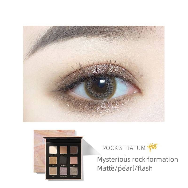 Eyeshadow Tray Ilgnoturīgs matēts Pearl Glitter Eyeshadow Fall/Winter Blast acu ēnu paliktnis_voghion.com