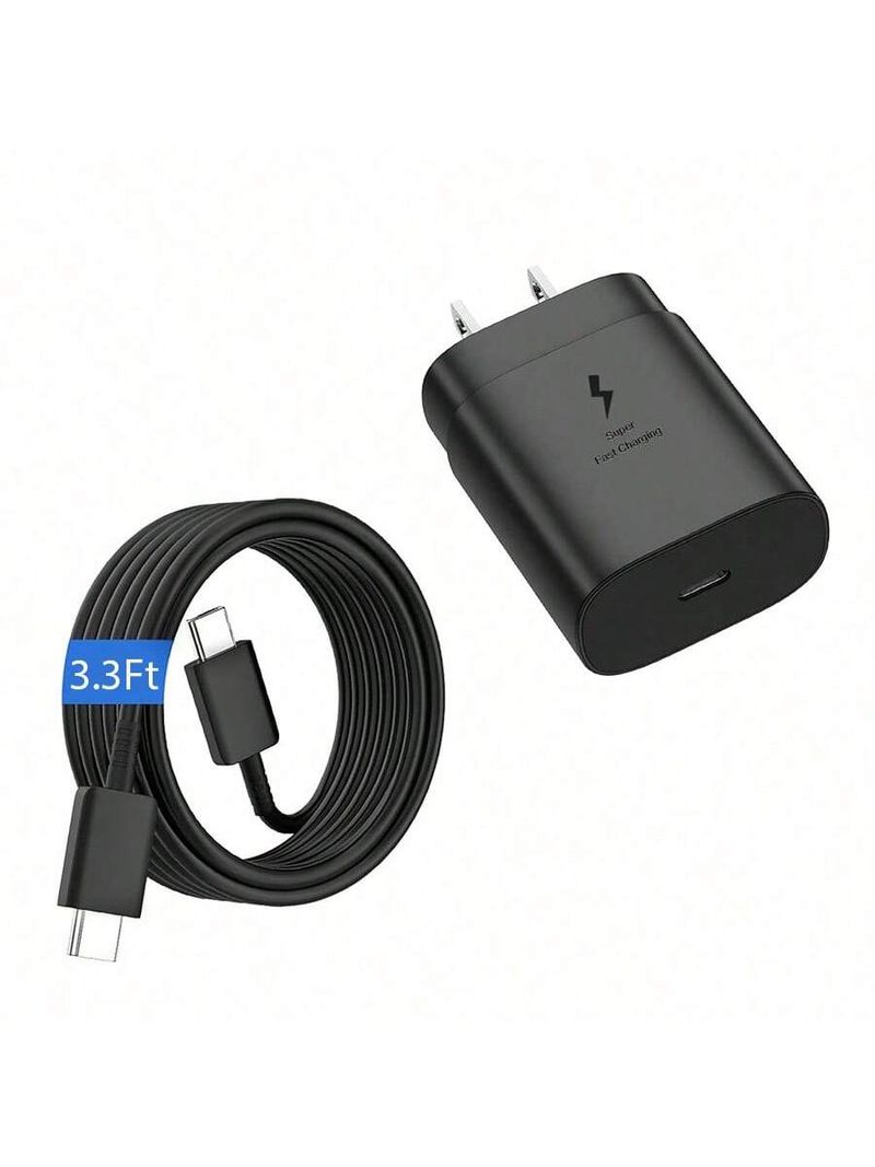 25W PD3.0 EU/VS-oplader CE-gecertificeerd, Samsung S25/S24 en iPhone 16/15 Pro Max, afneembare 2-in-1-kabel_voghion.com