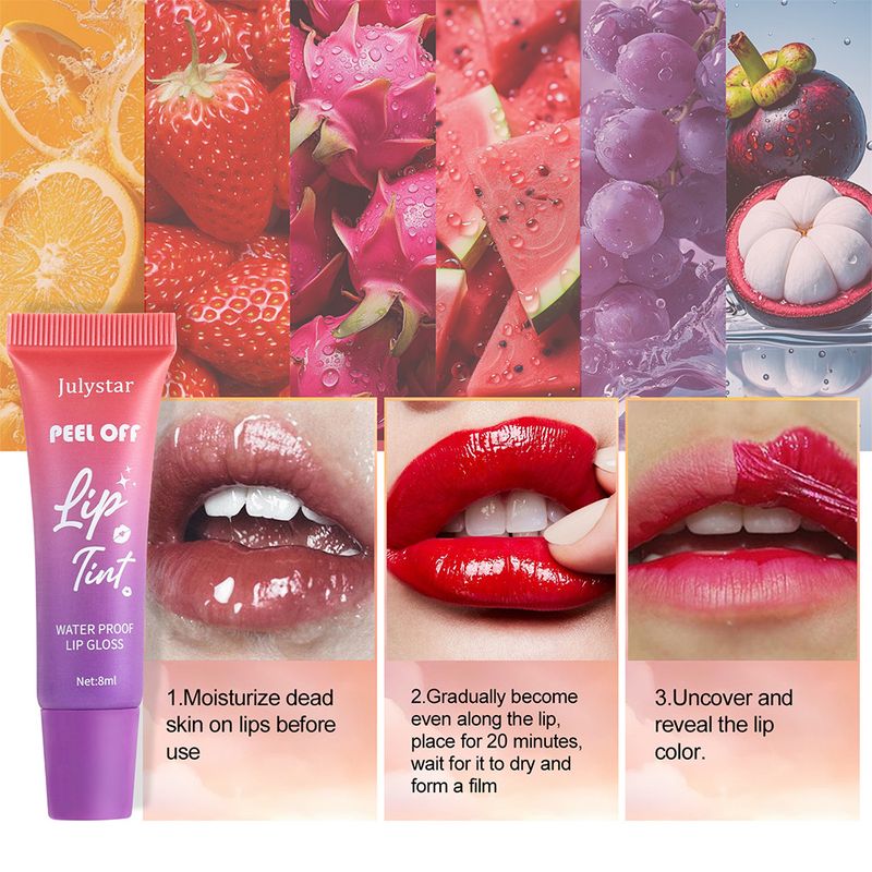 Natural Matte Lip Gloss Lipstick, Long-lasting Waterproof, Non-stick, Fruit-flavored Matte Lip Gloss_voghion.com