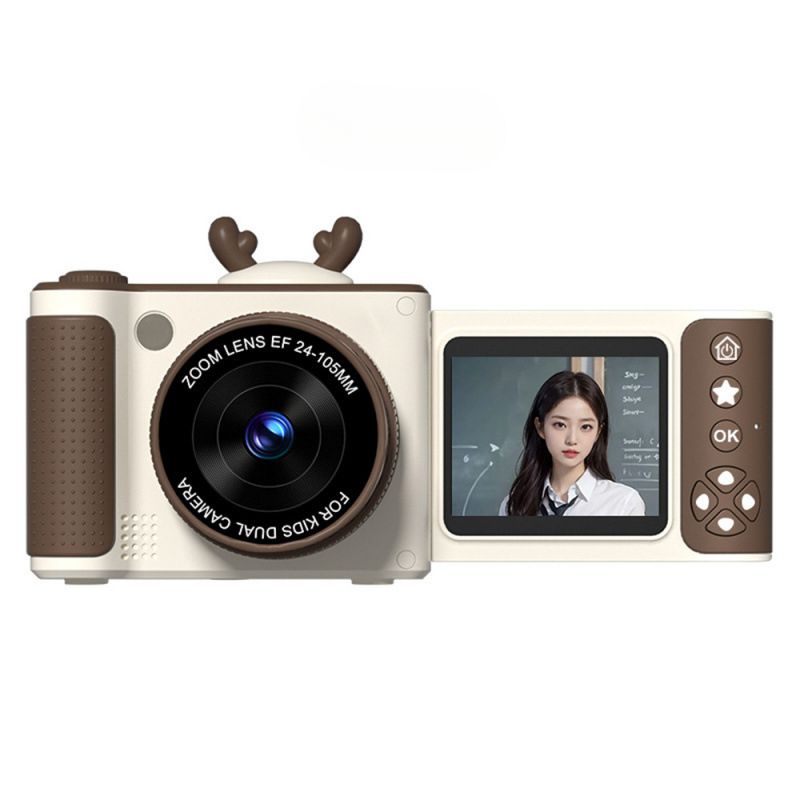 Digital S6 Flip Screen Student Party CCD High-Value Children's Cartoon Camera HD Gift_voghion.com
