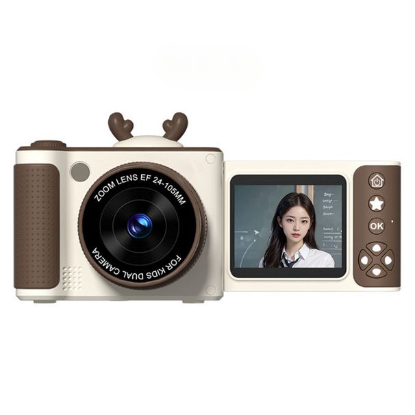 Digital S6 Flip Screen Student Party CCD High-Value Children's Cartoon Camera HD Gift_voghion.com
