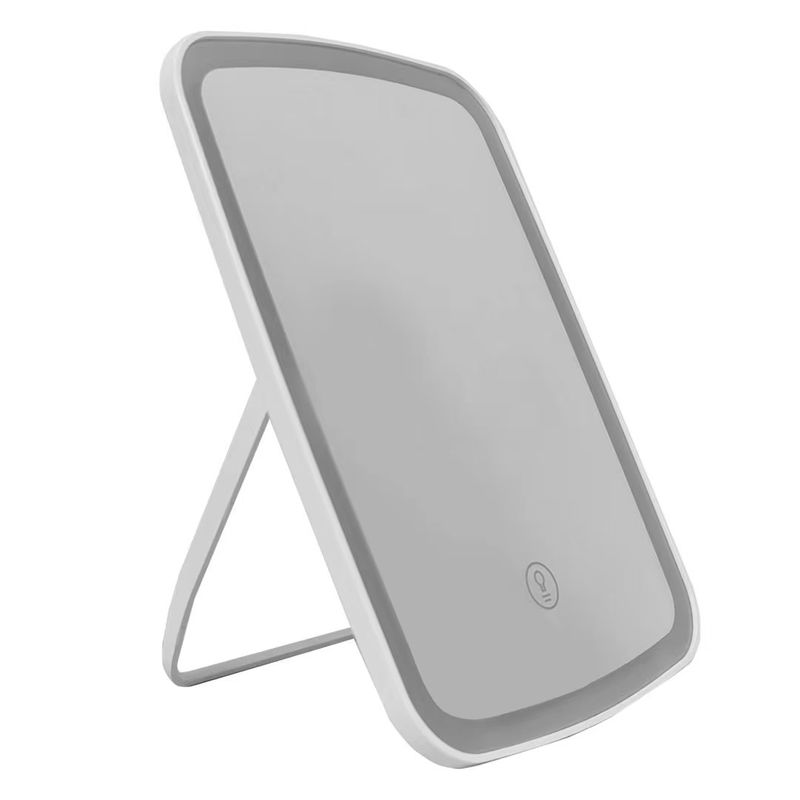 ▹ LED European Simple Folding With Light Supplement Desktop Makeup Mirror Square Flat Hanging_voghion.com