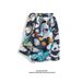 Shorts für Herren mit Blumenmuster, schnelltrocknend, dünn, modisch, vielseitig, mit Fünf-Punkt-Strandshorts mit hawaiianischem Panda-Print_voghion.com
