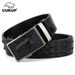 HEIßER CUKUP Hochwertiges Design Krokoprägung Rindsledergürtel Ratsche Automatische Schnalle Gürtel Herren Accessoires NCK699_voghion.com