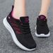 2024 Leisure Soft Sole Sports Breathable Single Flyknit Mesh Running Shoes Female_voghion.com