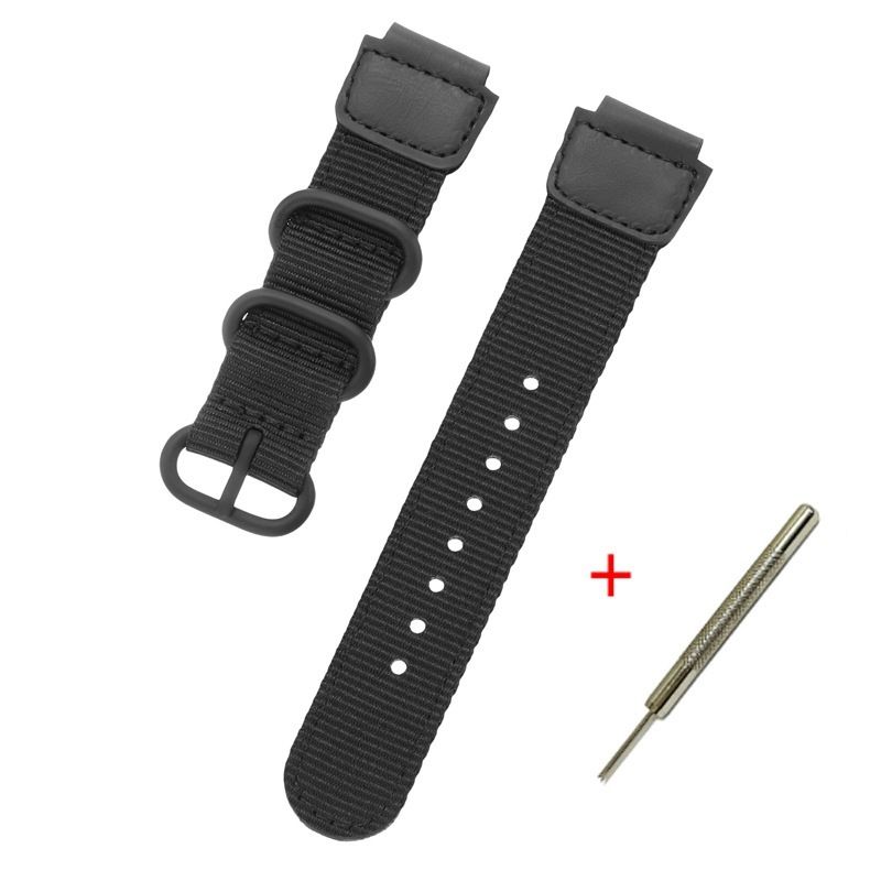Nylon canvas with three-ring buckle retro electronic watch luminous waterproof sports men's square classic student watch_voghion.com