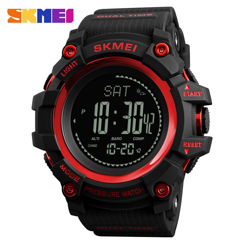 SKMEI Outdoor Sports Kalender Kompass Herren Multifunktionale barometrische Wettervorhersage Elektronische Uhr_voghion.com