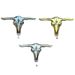 HOT Creatively Bull Skull Shape DIY Components Western Heavy Rock Style Metal Belt Buckle for Adult Unisex_voghion.com