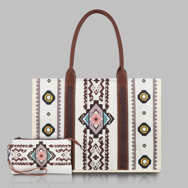 suit Bohemian messenger bag canvas bag large capacity mother and child bag_voghion.com