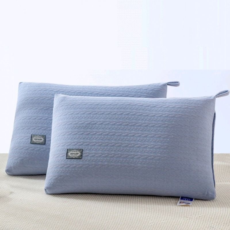 Knit Twist Massage Pillow - 48x74cm Cervical Support Pillow For Students & Adults Breathable & Non-Collapsing High Loft Pillow For Better Sleep_voghion.com
