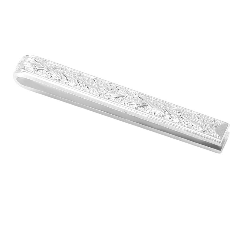 fashion new alloy electroplating two color pattern shape tie clip creative all match suit tie buckle_voghion.com