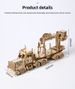 Puzzle tridimensional 3D, simulare macara camion din lemn, model tridimensional, puzzle asamblat manual pentru copii, cadou_voghion.com