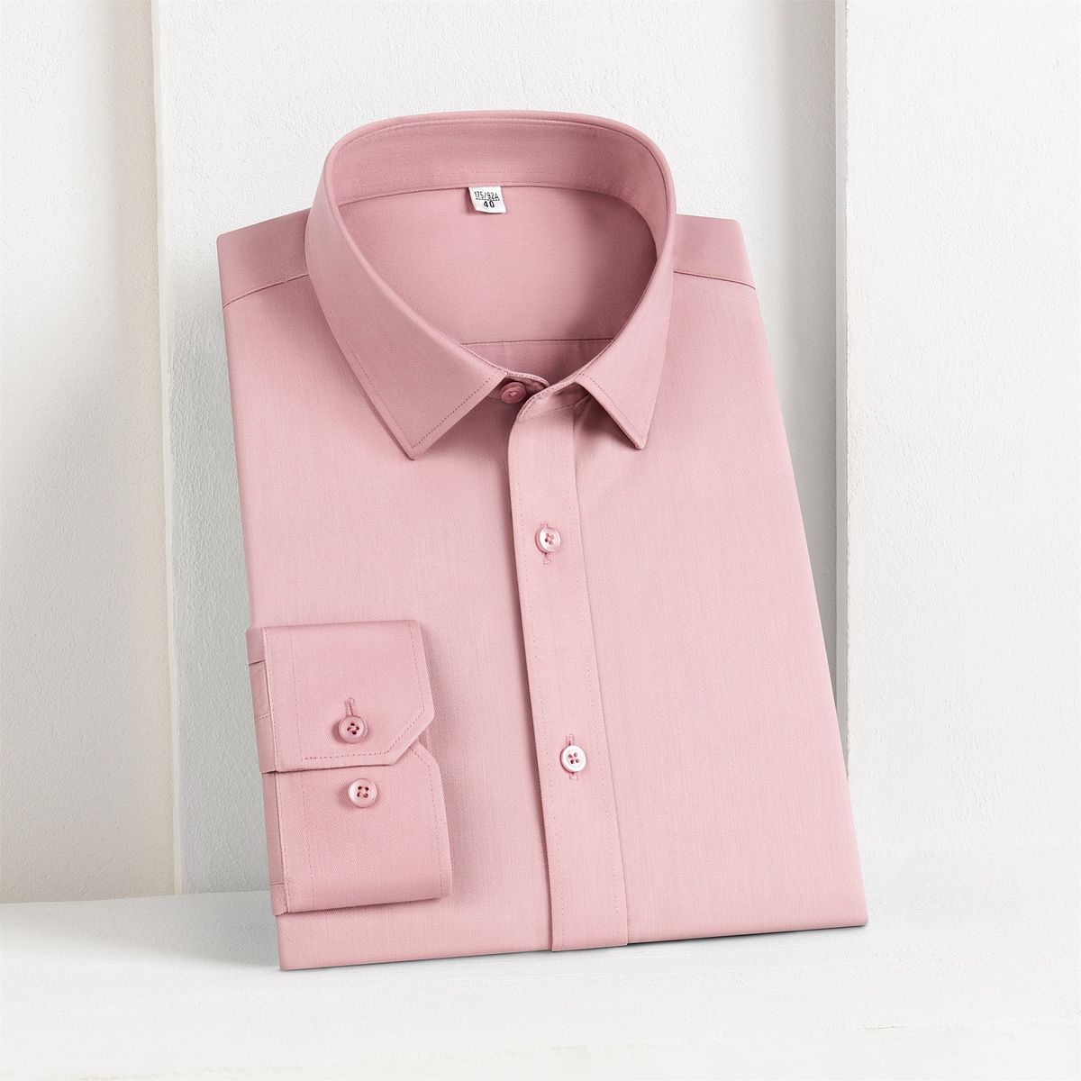 Bügelfreies Premium-Herrenhemd – 100 % Baumwolle, knitterfrei und feuchtigkeitsableitend (38–45)_voghion.com