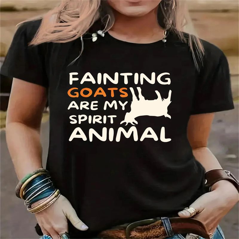Funny Goat Lover T Shirts for Women Print Graphic Tee Women's T-Shirt Oversized T Shirt Aesthetic Harajuku Summer Sexy Tee Tops._voghion.com