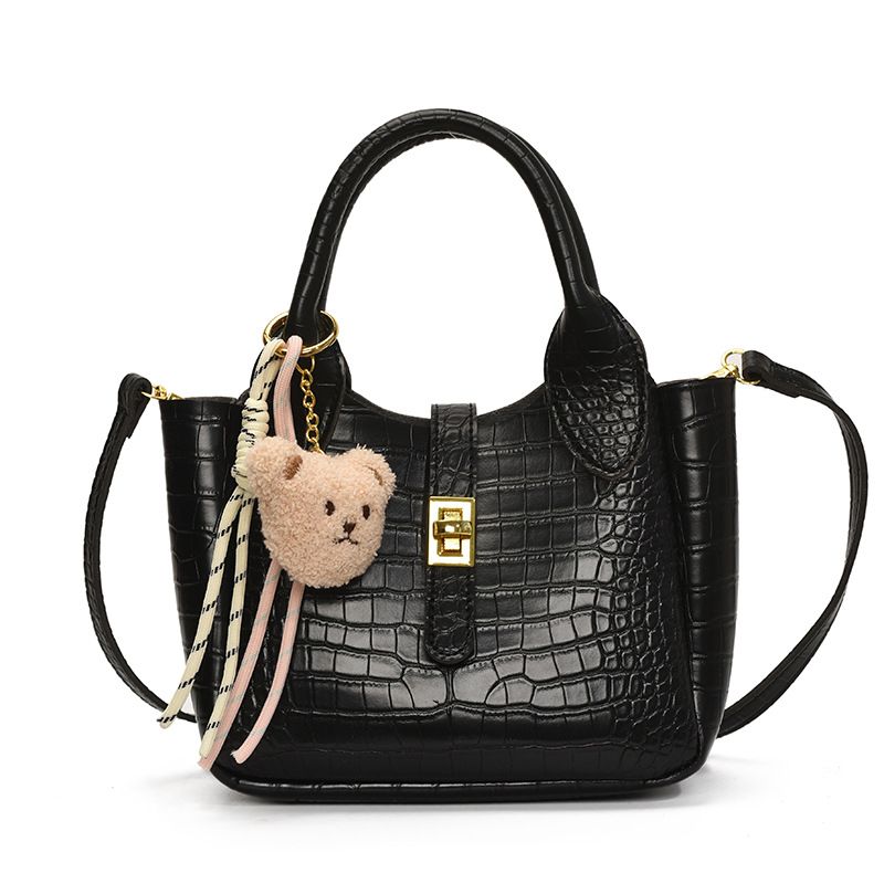 Borsa a secchiello portatile in stile coreano di nicchia per le donne 2025, nuova moda alla moda, versatile, con motivo a coccodrillo, tracolla_voghion.com