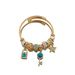 Panjia Dora New DIY Beaded Star Key Inlaid Diamond Pendant Versatile Adjustable Best Friend Bracelet Wholesale_voghion.com
