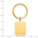 14k Grooved Rectangle Disc Key Ring_voghion.com