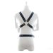 LuvBox SM Bondage Restraint One-piece Props PU Leather Pin Buckle Adjustable Size Chest Strap Belt Nightclub Party European And_voghion.com