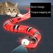 Guangying Snake Cat Toy Snake Shape S-Shaped Moving Flick Tongue Swing Tail Snake Obstacles Escape Interactive Smart Sensing Snake Tease Toy_voghion.com
