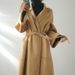 Max Same Water Ripple Double-Sided Cashmere Mid-Length European Style Slimming Paper Piece Woolen Coat_voghion.com