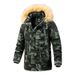Manteau d'hiver à capuche camouflage pour homme - Parka longue, épaisse et ajustée, doublée polaire, pour l'extérieur et les loisirs_voghion.com
