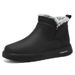 Winter Snow With Fleece Lining, Thickened Versatile Shoes, Cold-Proof And Warm Men's, Large Size Waterproof Cotton_voghion.com