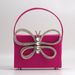 Damentaschen Neue kleine quadratische Tasche Blogger im gleichen Stil Schmetterling Diamant Geschenkbox Tasche Super Flash Retro Handtasche_voghion.com