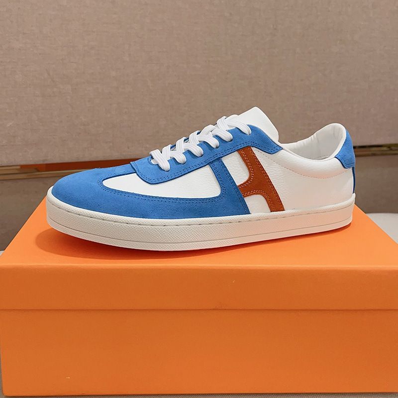 Flache Schnürschuhe aus Wildleder und echtem Leder mit Farbblockierung in Weiß für vier Jahreszeiten, koreanische Mode, trendige Freizeitschuhe für draußen_voghion.com