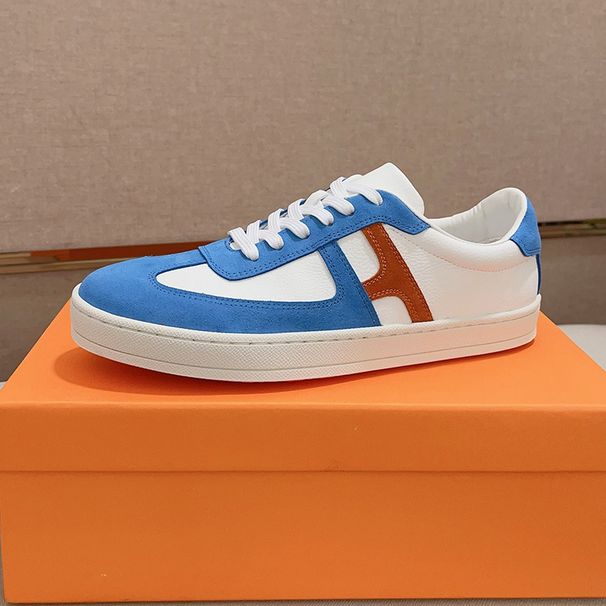 Flache Schnürschuhe aus Wildleder und echtem Leder mit Farbblockierung in Weiß für vier Jahreszeiten, koreanische Mode, trendige Freizeitschuhe für draußen_voghion.com