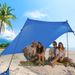 Portable Beach Sun Shade Canopy UPF 50+ Outdoor Shelter For Camping Fishing Lightweight Lycra Fabric Easy Setup Windproof Includes Carry Bag Stakes_voghion.com