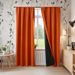 Blackout Curtains For Bedroom & Living Room – Thermal Insulated, 100% Light Blocking, Rod Pocket Design, Polyester Fabric – Orange, Green, White, Pink_voghion.com