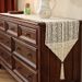 Mantel de encaje para mesa de centro, estilo rústico americano, con tiras largas huecas, de alta gama_voghion.com