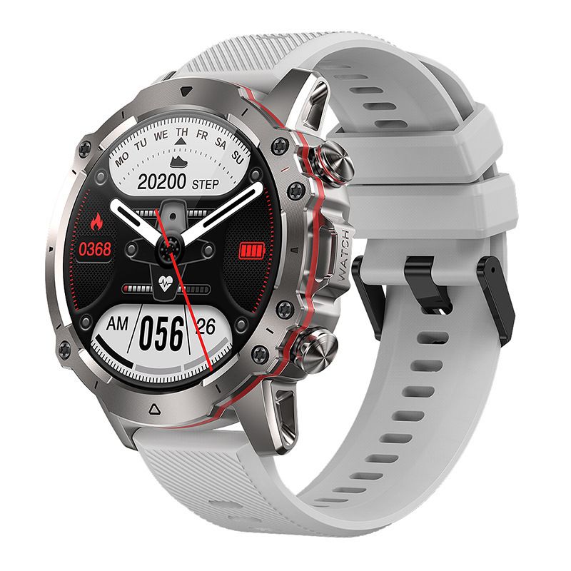 Neue Outdoor-Smartwatch AK56 mit Bluetooth-Anruffunktion, 1,43-Zoll-Display, Herzfrequenz- und Blutdruckmessung, Multisport-Armband_voghion.com