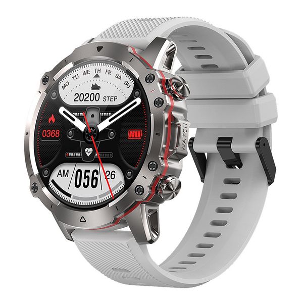 Neue Outdoor-Smartwatch AK56 mit Bluetooth-Anruffunktion, 1,43-Zoll-Display, Herzfrequenz- und Blutdruckmessung, Multisport-Armband_voghion.com