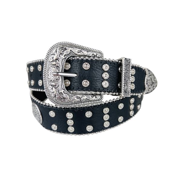 Western Cowboy Belt Medieval Rivet Retro Hardware Punk Belt Unisex Fashion_voghion.com
