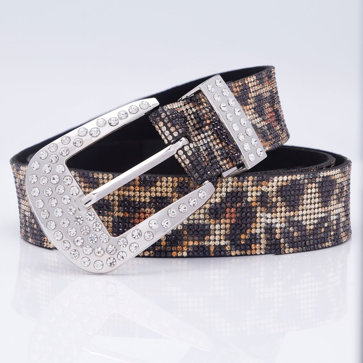 HOT prachtige en glanzende strass jeans broek westerse cowgirl bling bezaaid ontwerp damesmode riem cadeau voor vrouwen_voghion.com