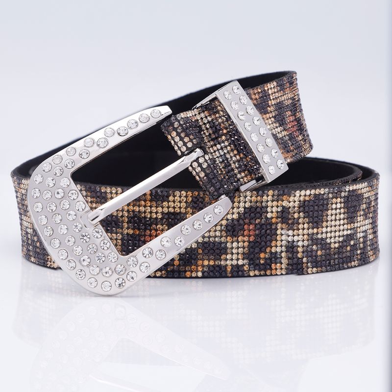 HOT Gorgeous and Shiny Rhinestone Jeans Pants Western Cowgirl Bling Studded Design Ladies Fashion Belt Gift For Women_voghion.com