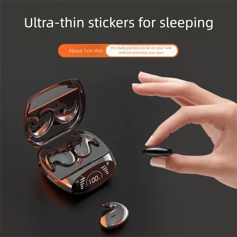 2025 New Wireless Bluetooth Headset Invisible Mini Sleep Noise Reduction Plaid Ultra-Thin Ultra-Long Battery Life High_voghion.com