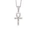 New Diamond-embedded Egyptian Anhe key pendant necklace cross hip hop diamond-embedded_voghion.com