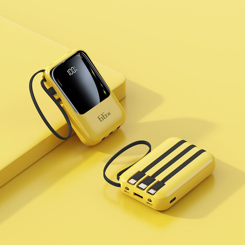 Mini Bank With Built-in Cable 20000mAh Compact And Convenient PD20W Flash Charge Digital Display Fast Charging Mobile_voghion.com